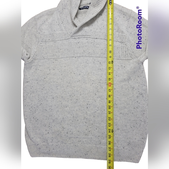 Chaps mens light gray Size large sweater - Picture 3 of 6